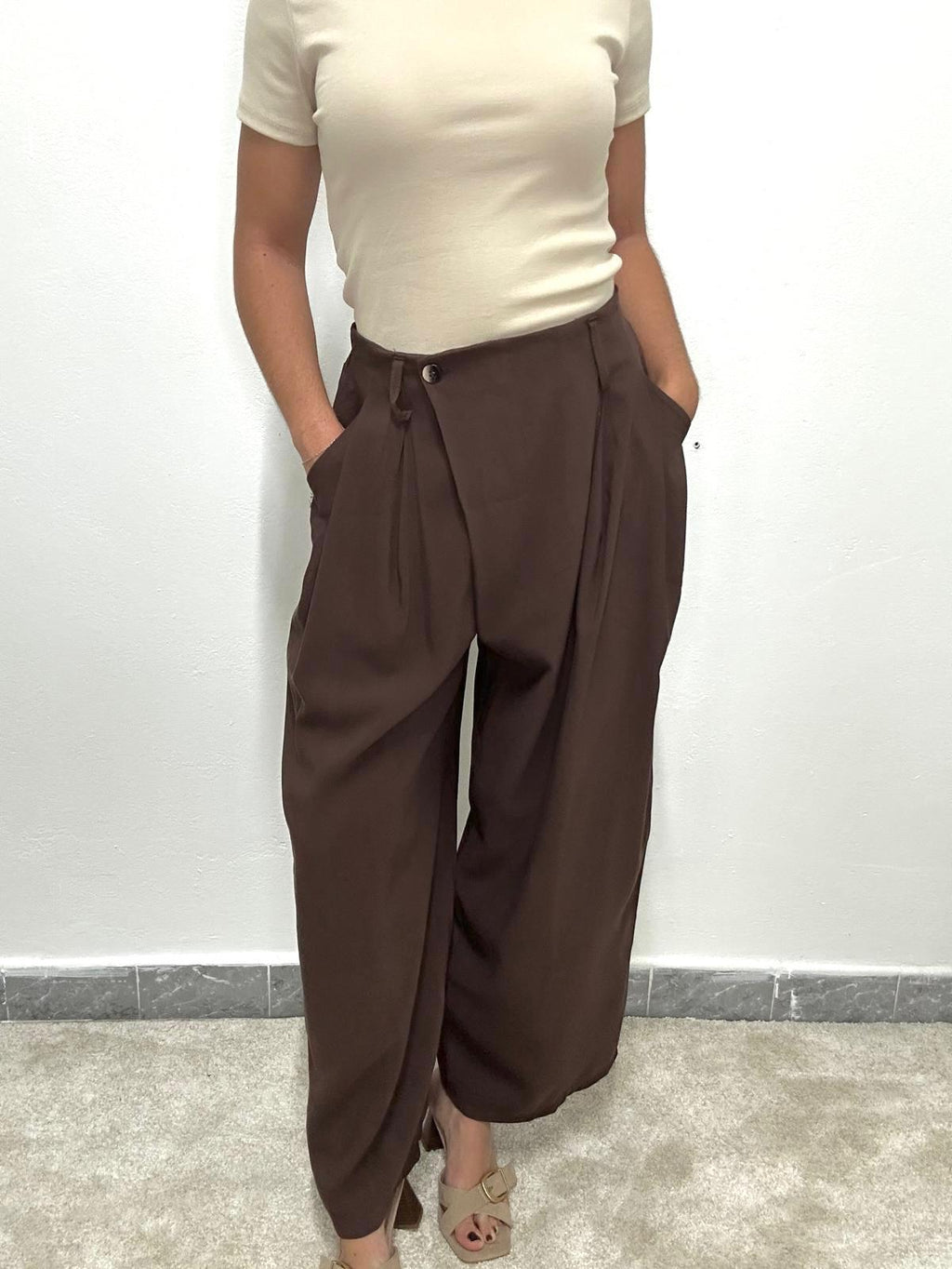 PANTALON PALAZZO CRUZADO